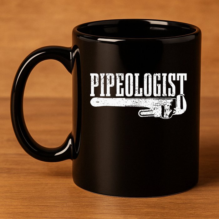 Plumber Pipeologist Plumbing Funny Plumber 11oz C Handle Ceramic Mug