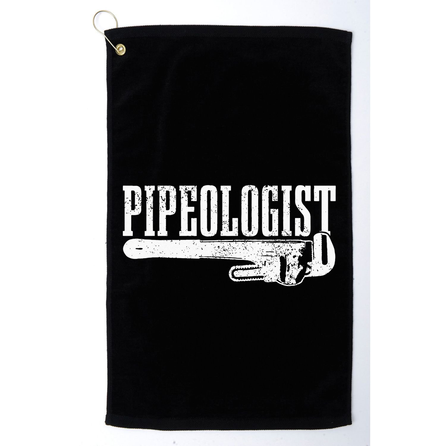 Plumber Pipeologist Plumbing Funny Plumber Golf Towel