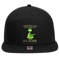 Python Pithon Pi Symbol Funny Math Teacher 7 Panel Mesh Trucker Snapback Hat