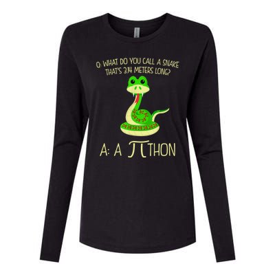 Python Pithon Pi Symbol Funny Math Teacher Womens Cotton Relaxed Long Sleeve T-Shirt