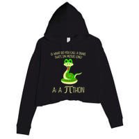 Python Pithon Pi Symbol Funny Math Teacher Crop Fleece Hoodie