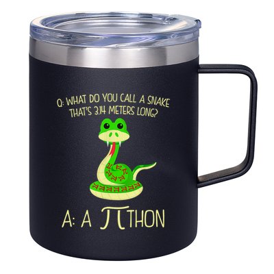 Python Pithon Pi Symbol Funny Math Teacher 12oz Stainless Steel Coffee Mug