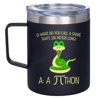 Python Pithon Pi Symbol Funny Math Teacher 12oz Stainless Steel Coffee Mug
