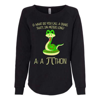 Python Pithon Pi Symbol Funny Math Teacher Womens California Wash Sweatshirt