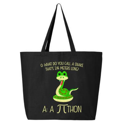 Python Pithon Pi Symbol Funny Math Teacher 25L Jumbo Tote