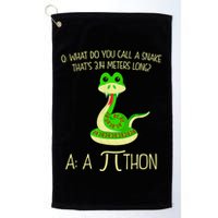 Python Pithon Pi Symbol Funny Math Teacher Golf Towel