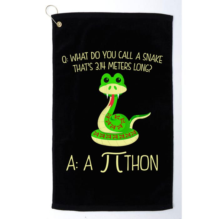 Python Pithon Pi Symbol Funny Math Teacher Golf Towel