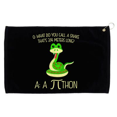 Python Pithon Pi Symbol Funny Math Teacher Grommeted Golf Towel
