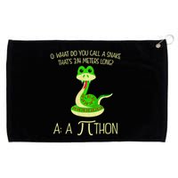 Python Pithon Pi Symbol Funny Math Teacher Grommeted Golf Towel