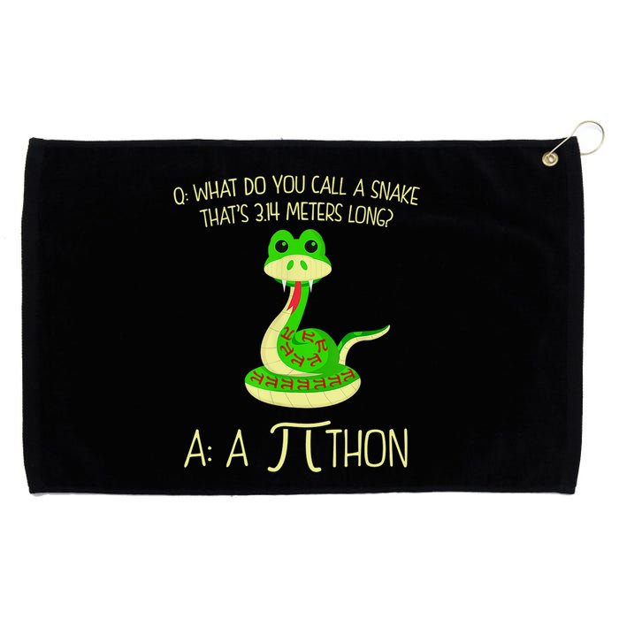 Python Pithon Pi Symbol Funny Math Teacher Grommeted Golf Towel