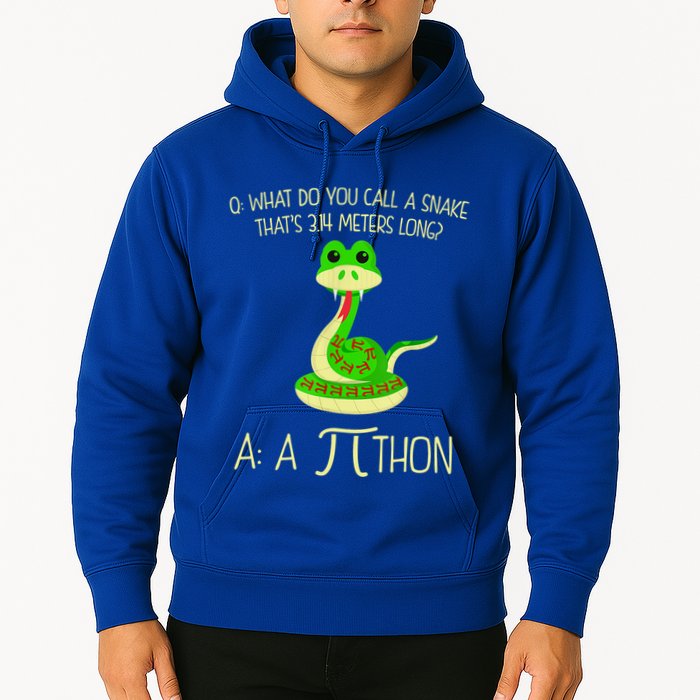 Python Pithon Pi Symbol Funny Math Teacher Hoodie