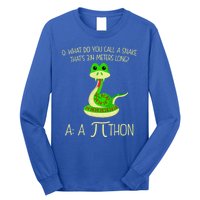 Python Pithon Pi Symbol Funny Math Teacher Long Sleeve Shirt