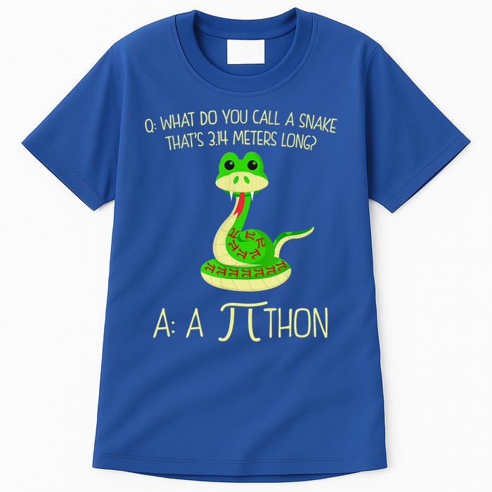 Python Pithon Pi Symbol Funny Math Teacher Tall T-Shirt