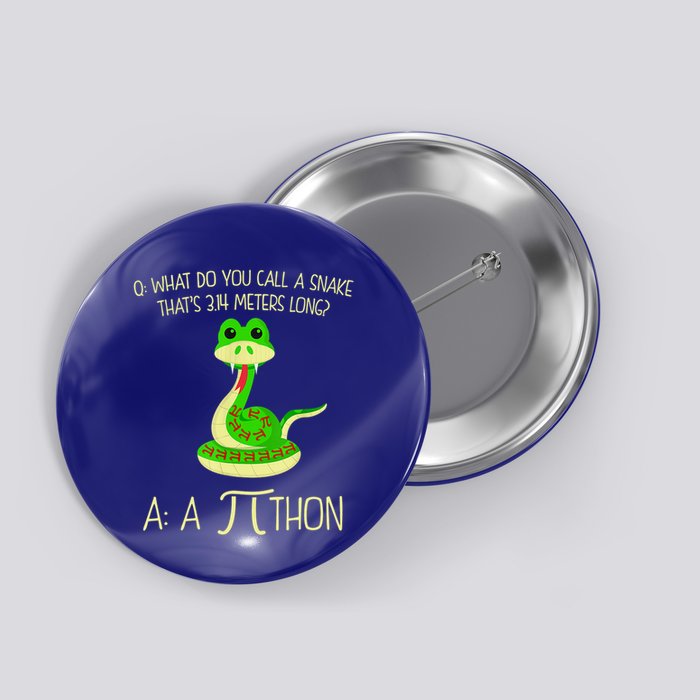 Python Pithon Pi Symbol Funny Math Teacher Button