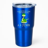 Python Pithon Pi Symbol Funny Math Teacher Tumbler