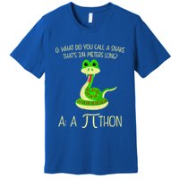 Python Pithon Pi Symbol Funny Math Teacher Premium T-Shirt