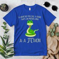 Python Pithon Pi Symbol Funny Math Teacher Premium T-Shirt