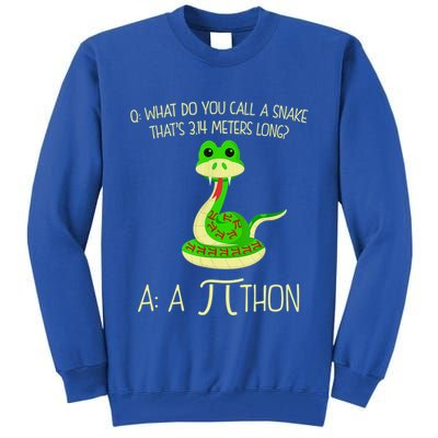 Python Pithon Pi Symbol Funny Math Teacher Tall Sweatshirt