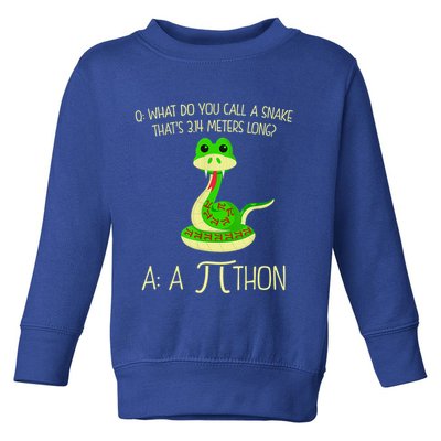 Python Pithon Pi Symbol Funny Math Teacher Toddler Sweatshirt