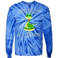 Python Pithon Pi Symbol Funny Math Teacher Tie-Dye Long Sleeve Shirt