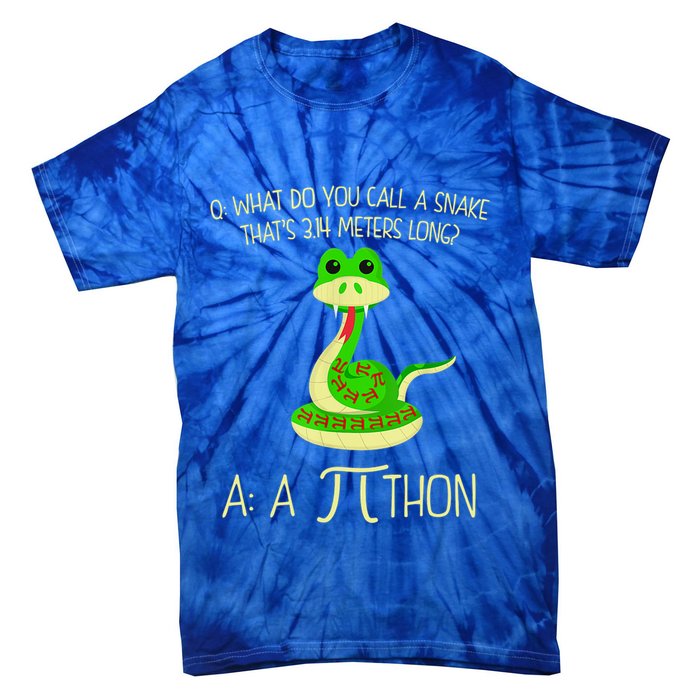 Python Pithon Pi Symbol Funny Math Teacher Tie-Dye T-Shirt