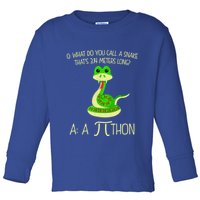 Python Pithon Pi Symbol Funny Math Teacher Toddler Long Sleeve Shirt