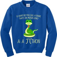 Python Pithon Pi Symbol Funny Math Teacher Kids Sweatshirt