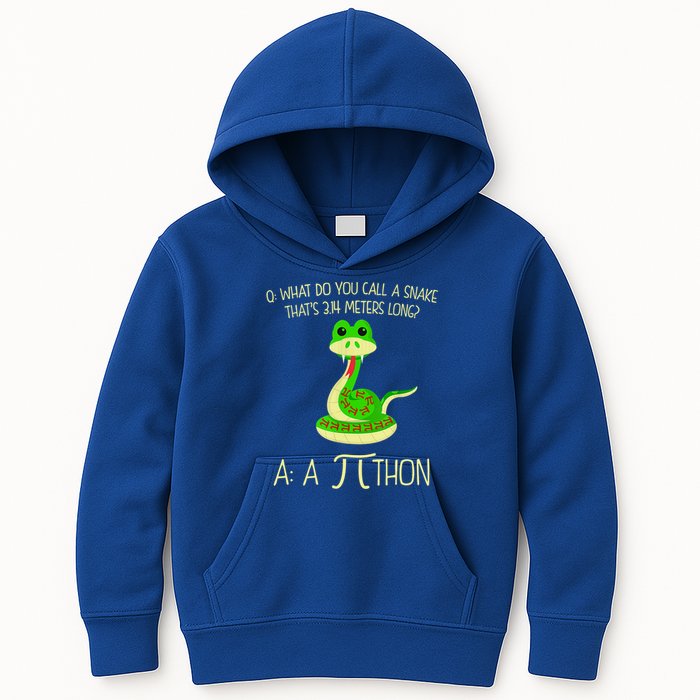 Python Pithon Pi Symbol Funny Math Teacher Kids Hoodie
