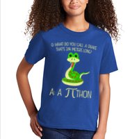 Python Pithon Pi Symbol Funny Math Teacher Kids T-Shirt