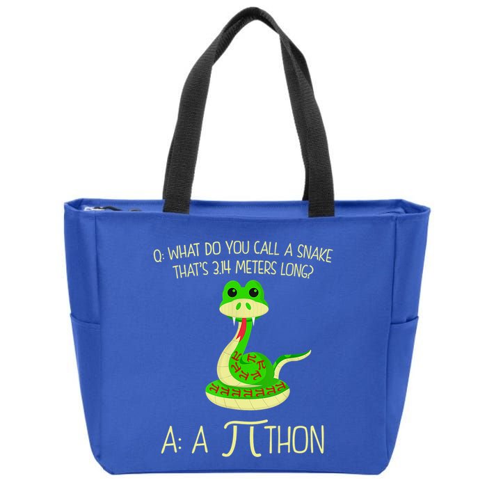 Python Pithon Pi Symbol Funny Math Teacher Zip Tote Bag