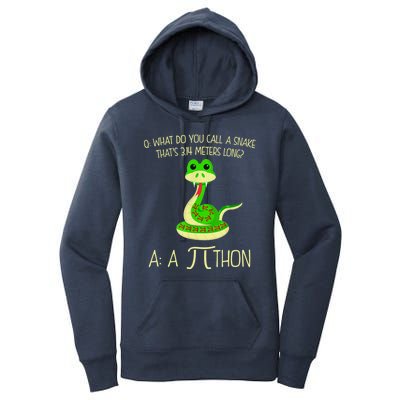 Python Pithon Pi Symbol Funny Math Teacher Women's Pullover Hoodie