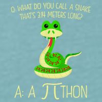 Python Pithon Pi Symbol Funny Math Teacher Sueded Cloud Jersey T-Shirt