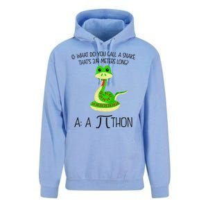 Python Pithon Pi Symbol Funny Math Teacher Unisex Surf Hoodie