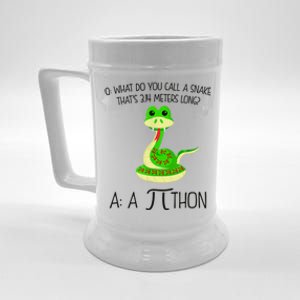 Python Pithon Pi Symbol Funny Math Teacher Beer Stein