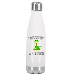 Python Pithon Pi Symbol Funny Math Teacher Stainless Steel Insulated Water Bottle