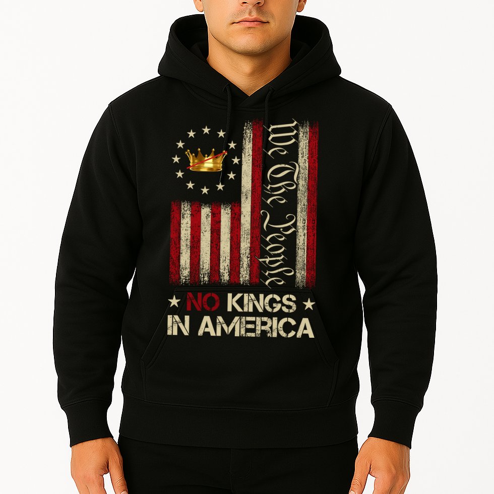 Patriotic Pro-Democracy Protest No Kings In America Hoodie