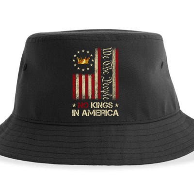Patriotic Pro-Democracy Protest No Kings In America Sustainable Bucket Hat