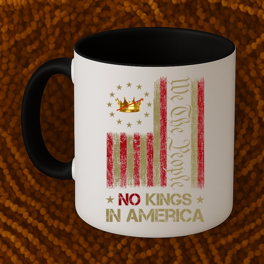 Patriotic Pro-Democracy Protest No Kings In America Mug