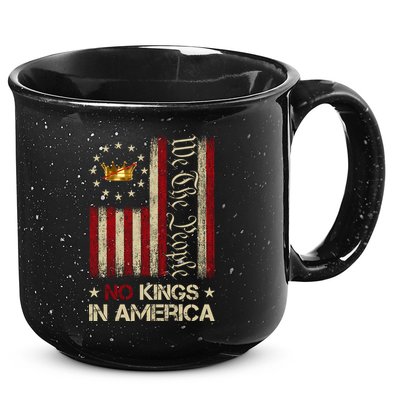 Patriotic Pro-Democracy Protest No Kings In America 15oz Campfire Ceramic Mug