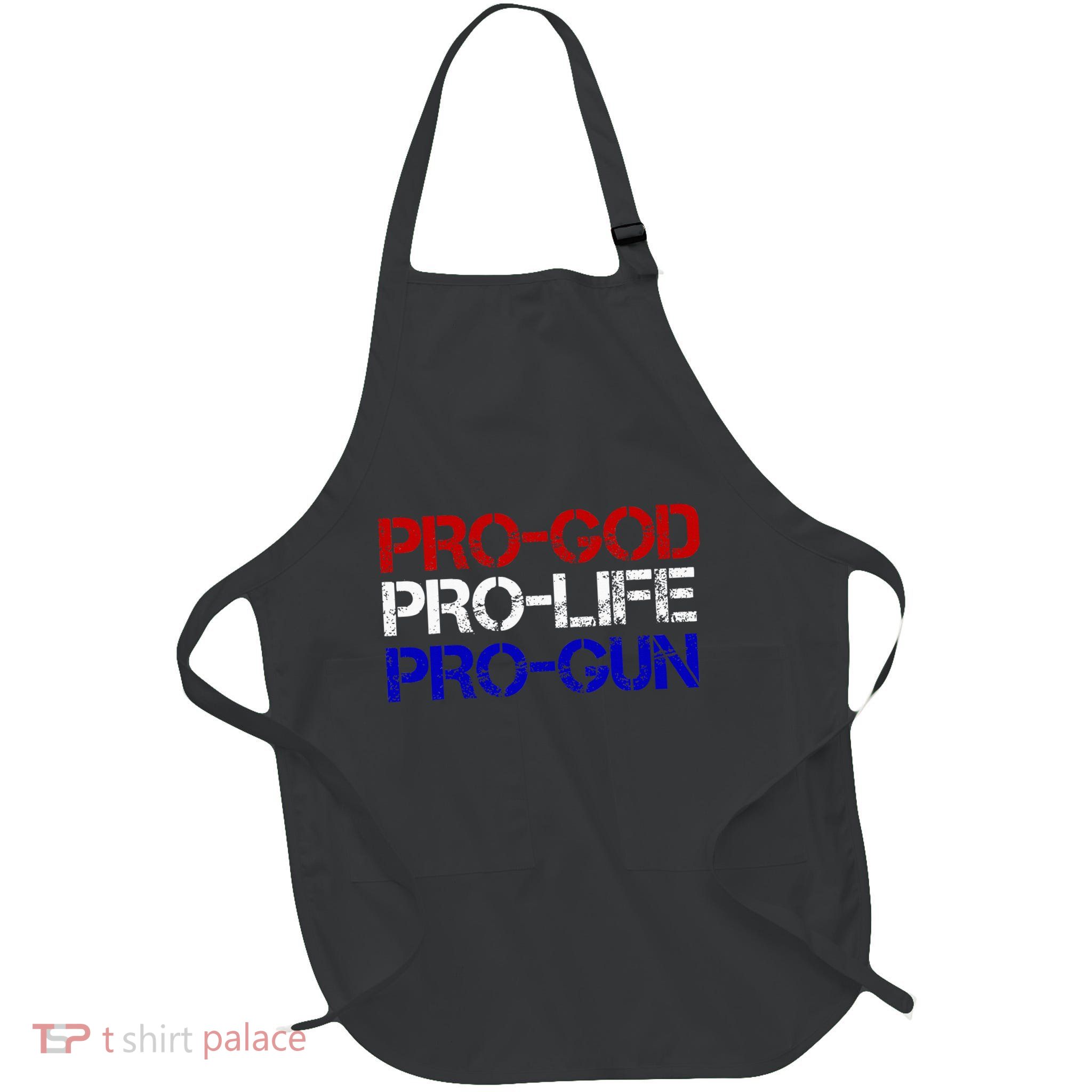 Progod Prolife Progun Conservative Full-Length Apron With Pockets