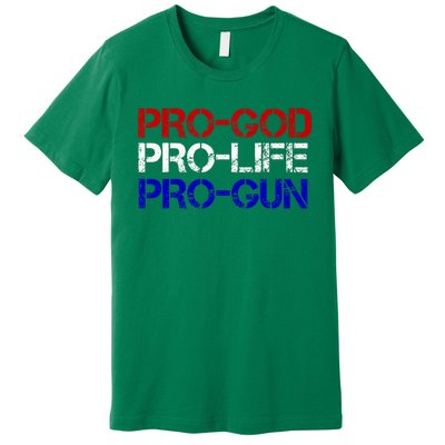 Progod Prolife Progun Conservative Premium T-Shirt