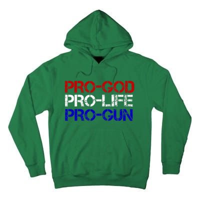 Progod Prolife Progun Conservative Tall Hoodie