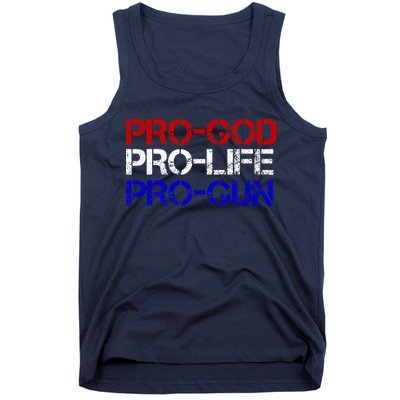 Progod Prolife Progun Conservative Tank Top