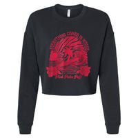 Palm Puff Cropped Pullover Crew