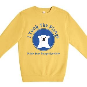 Polar Plunge Polar Bear I Took The Plunge Premium Crewneck Sweatshirt