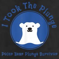 Polar Plunge Polar Bear I Took The Plunge 7 Panel Mesh Trucker Snapback Hat
