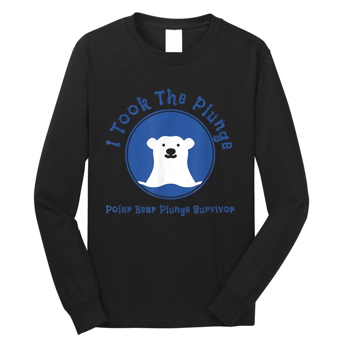 Polar Plunge Polar Bear I Took The Plunge Long Sleeve Shirt