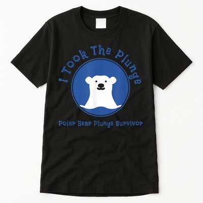 Polar Plunge Polar Bear I Took The Plunge Tall T-Shirt