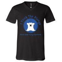 Polar Plunge Polar Bear I Took The Plunge V-Neck T-Shirt