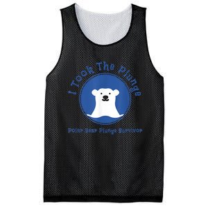 Polar Plunge Polar Bear I Took The Plunge Mesh Reversible Basketball Jersey Tank